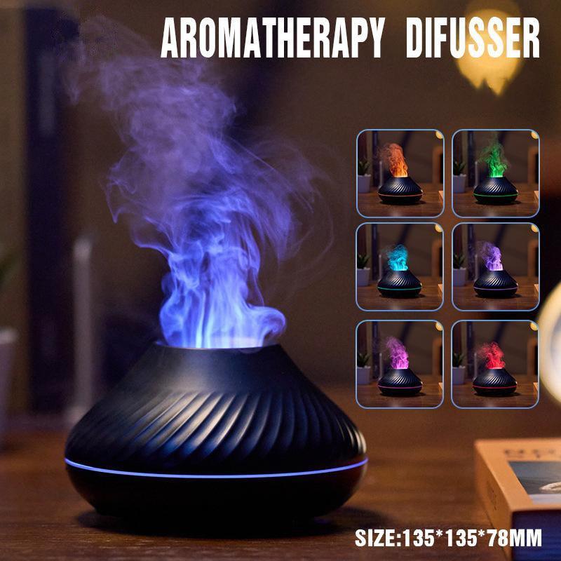 Flame Essential Oil Diffuser,Air Diffuser,Ultrasonic Aromatherapy Air Humidifier